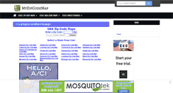 Desktop Screenshot of myzipcodemap.com